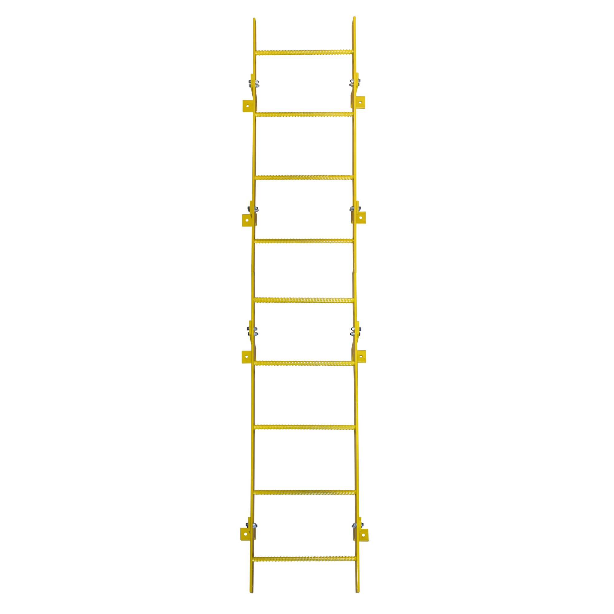 Ballymore, 9 Step Fixed Access Ladder, Height 108 ft, Capacity 350 lb, Material Carbon Steel, Model# WLFS0109-Y